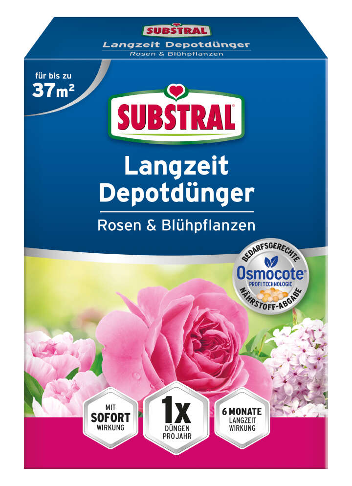 SUBSTRAL Langzeit Depotdünger Rosen & Blühpflanzen